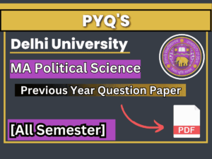 DU MA Political science PYQ