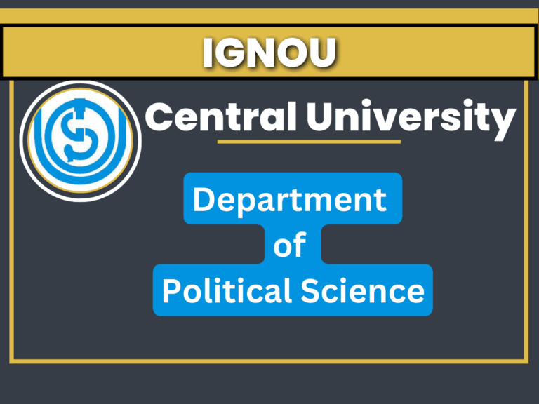Political Science (IGNOU) | Central University