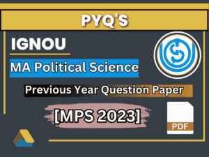 IGNOU MA Political science PYQ