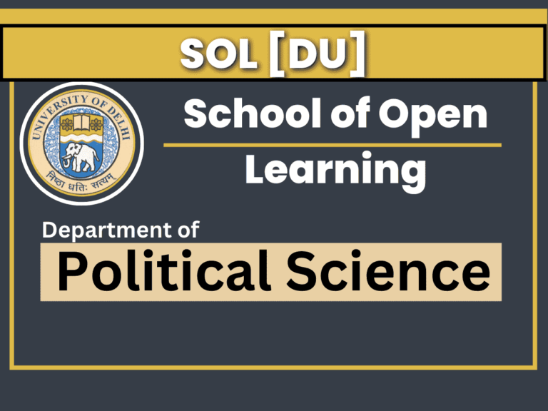 Political science (SOL) | Delhi University