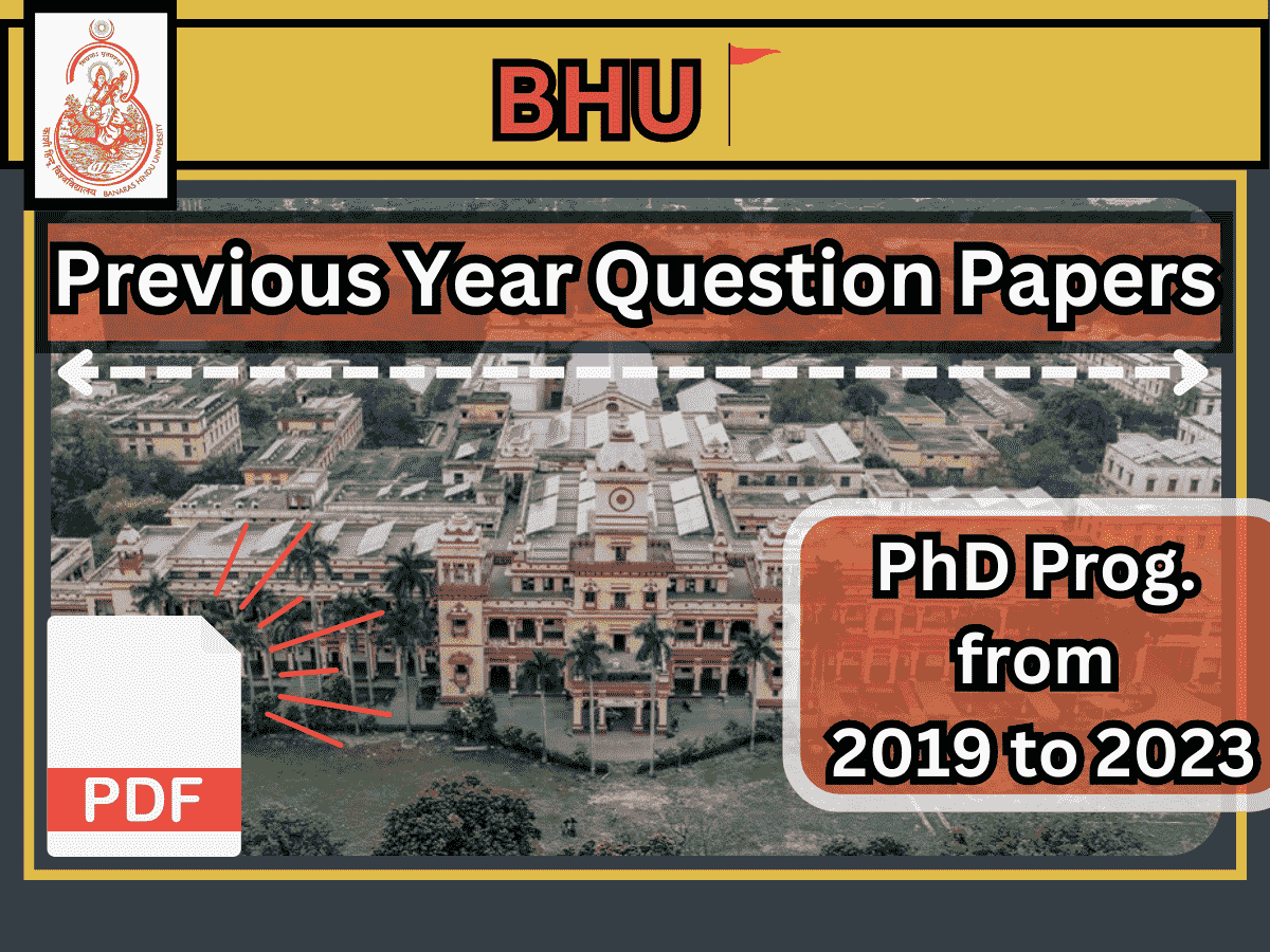 BHU Phd Entrance paper (PYQ)