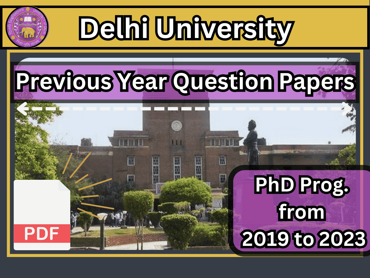 DU Phd Entrance paper (PYQ)