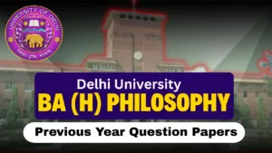DU BA Philosophy Previous Year Question Papers