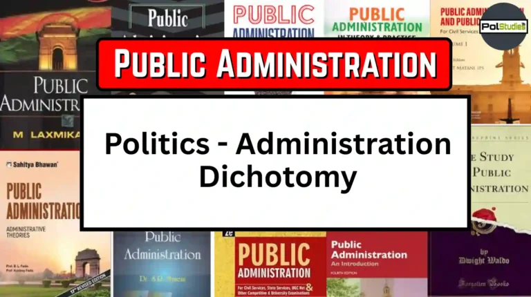 Politics Administration Dichotomy